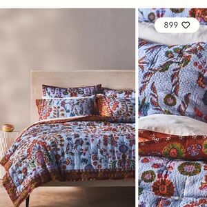 Anthropologie Kelcey Hibiscus Set​, King Size